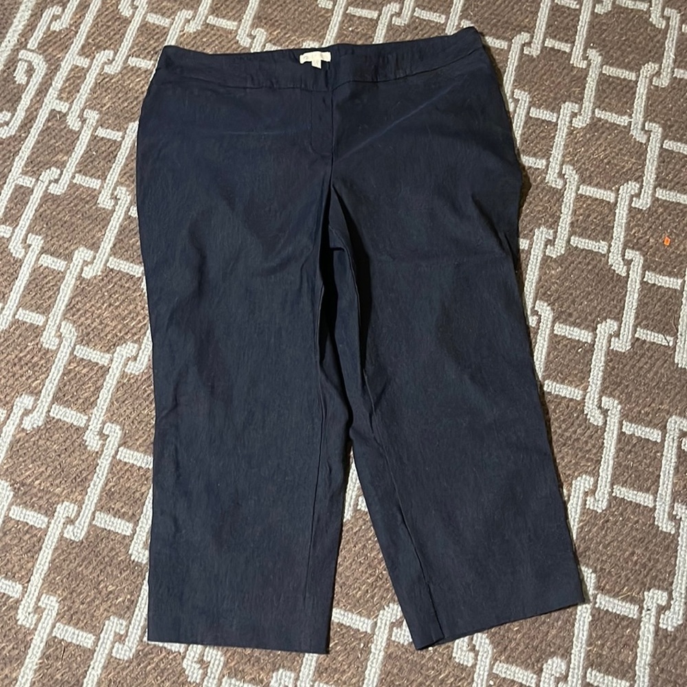 Nice Lila rose navy Capri pants 18w
